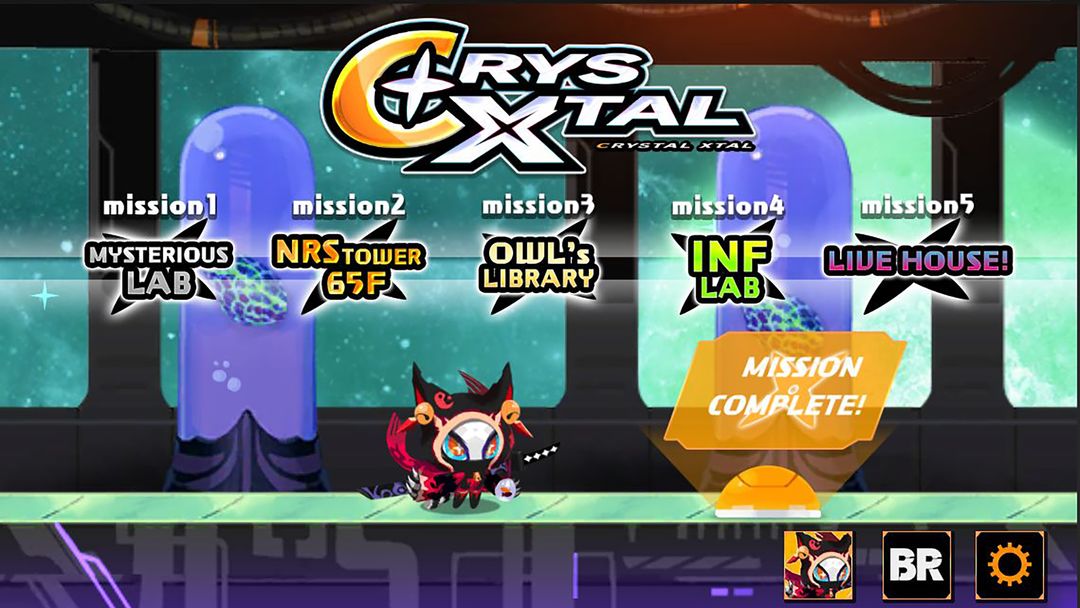 Screenshot of CRYSTAL XTAL - Ninja Cat Shooting