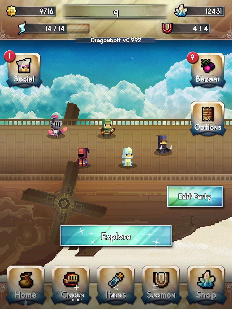 ドラゴンボルト バンガード ゲームのスクリーンショット
