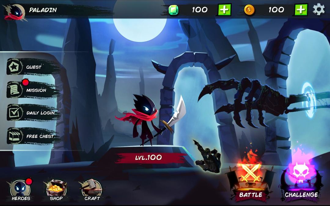 Screenshot of Shadow Stickman: Fight for Justice