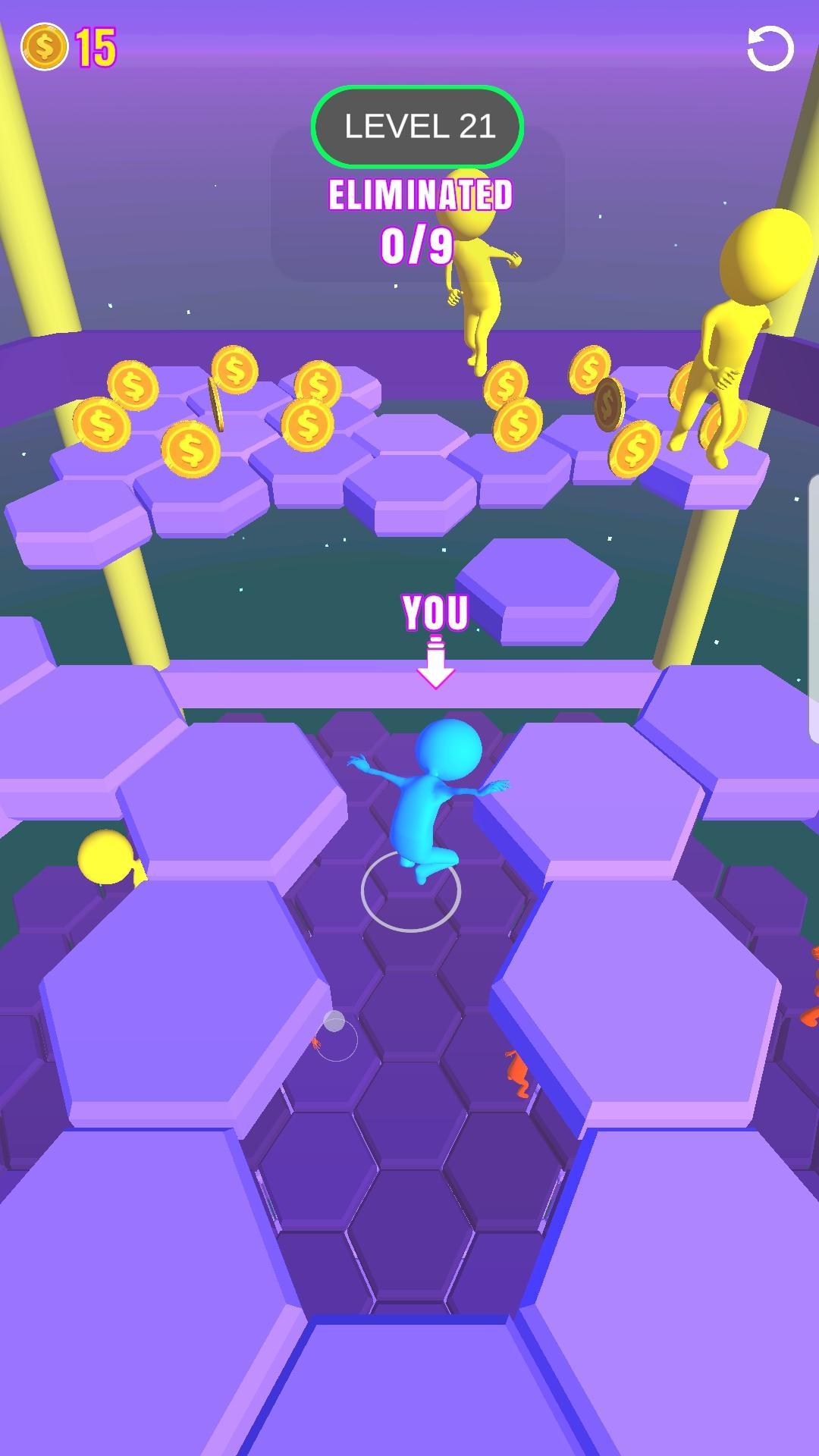 Fall Guys Hexagone Game Screenshot