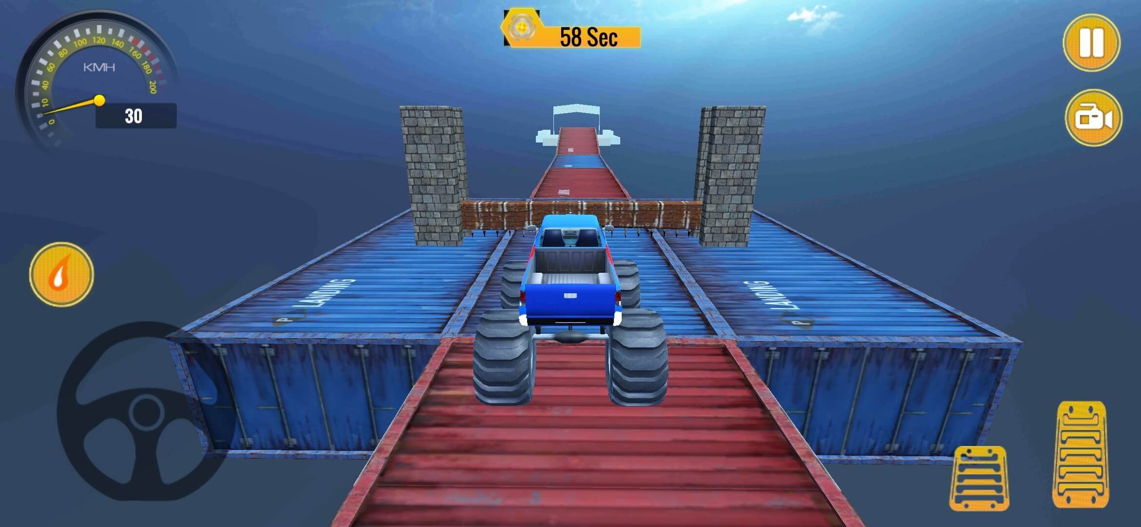 Monster Truck Stunts HardTrack ภาพหน้าจอเกม