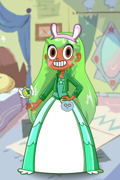 green emerald velvet dress Star vs. the Forces of Evil Star butterfly Cosplay Costume