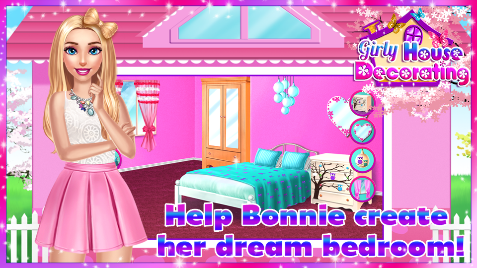 🏡 Girly House Decorating Game Game Screenshot