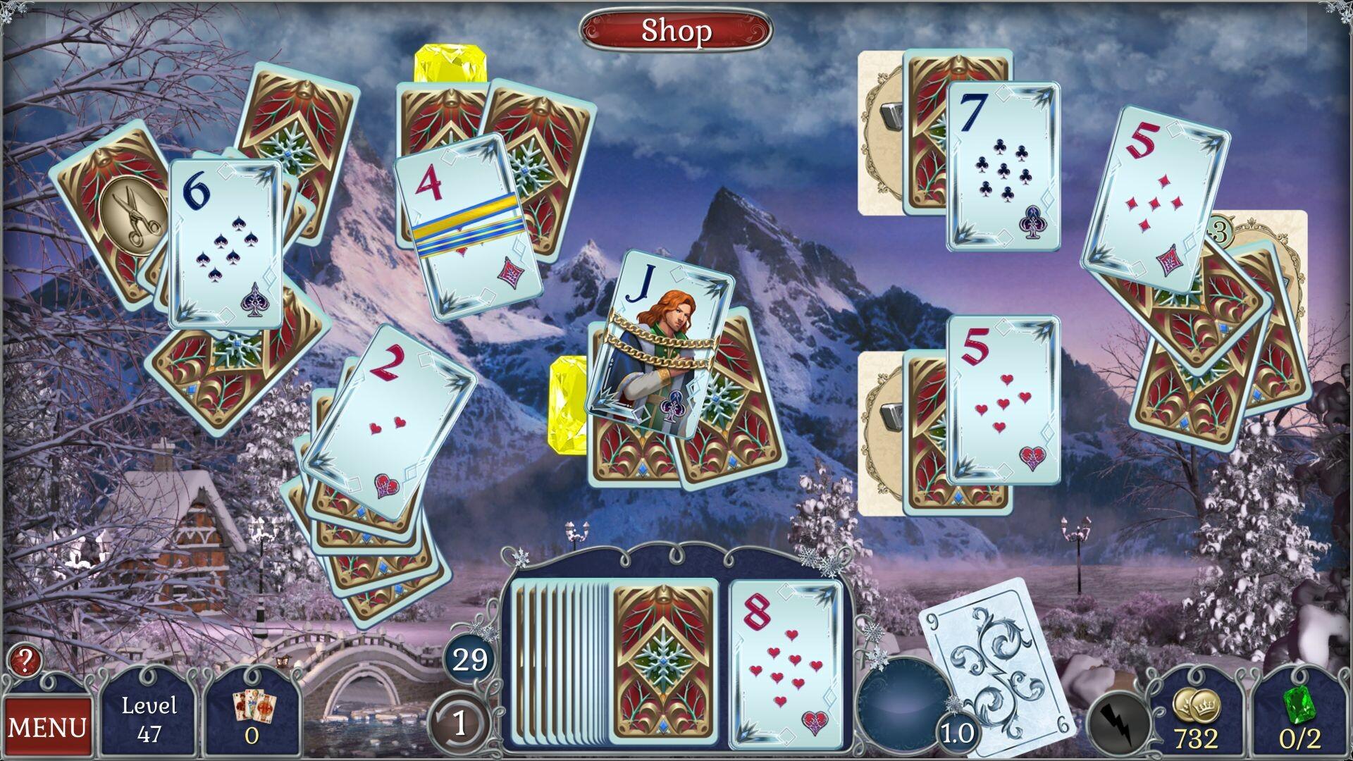 Jewel Match Solitaire: Winterscapes 2 Collector's Edition 게임 스크린 샷