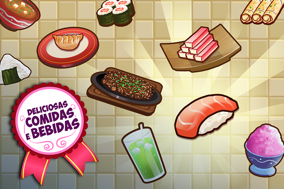 Captura de Tela do Jogo My Sushi Shop: Jogo de Comida