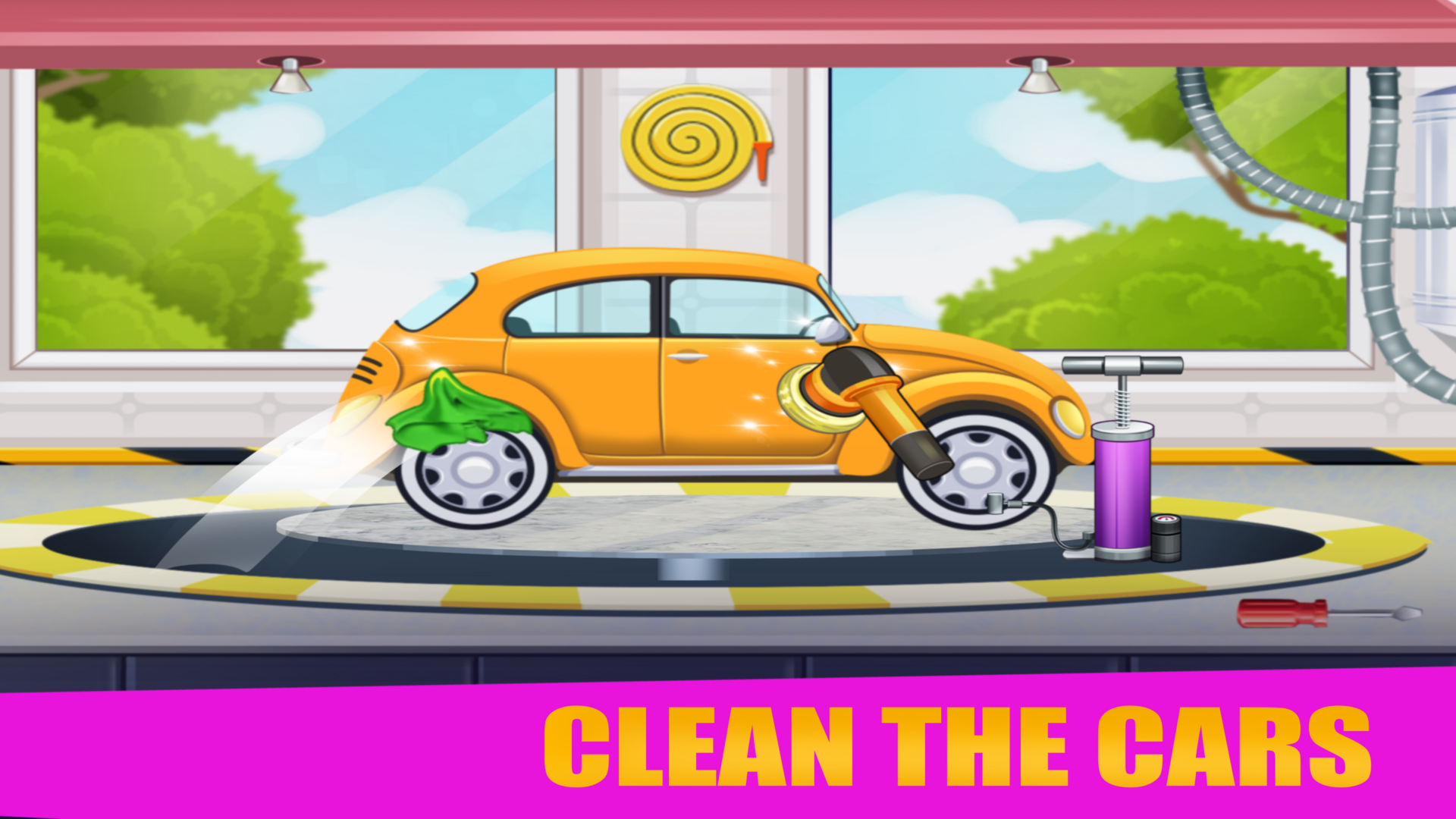 Car Wash Game: Power Gun Wash Game Screenshot