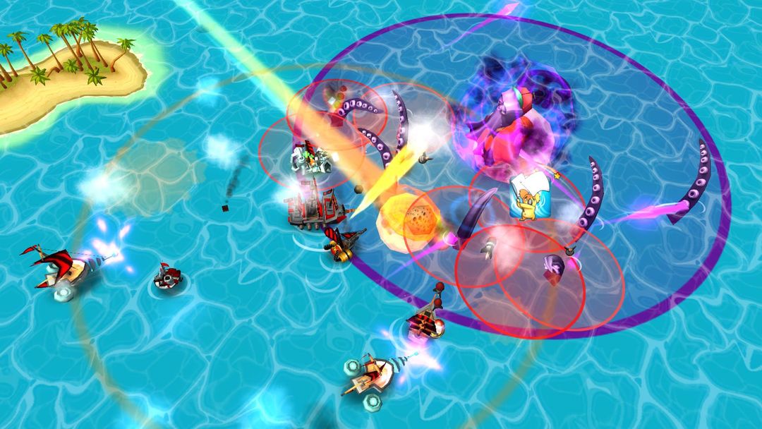 Tropical Wars - Pirate Battles 게임 스크린 샷