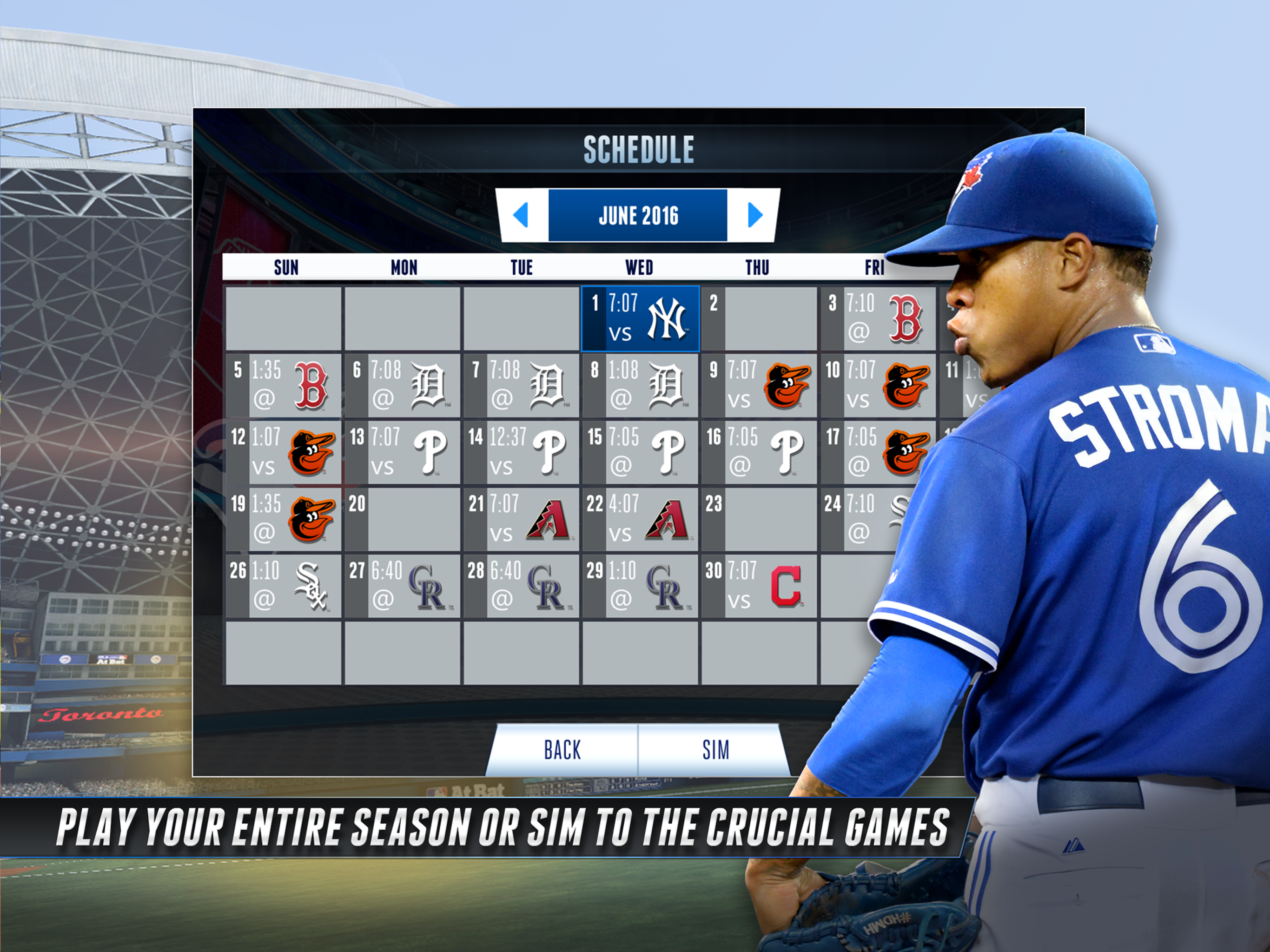 R.B.I. Baseball 16 Game Screenshot
