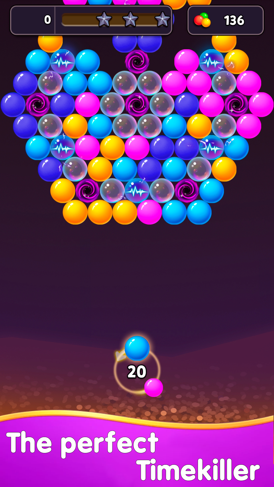 Bubble Shooter Mania Game Screenshot