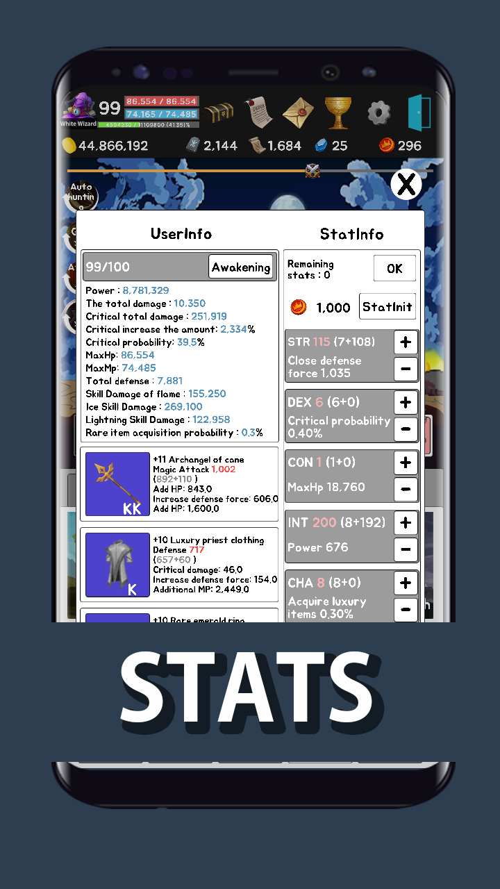 IDLE RPG Game Screenshot