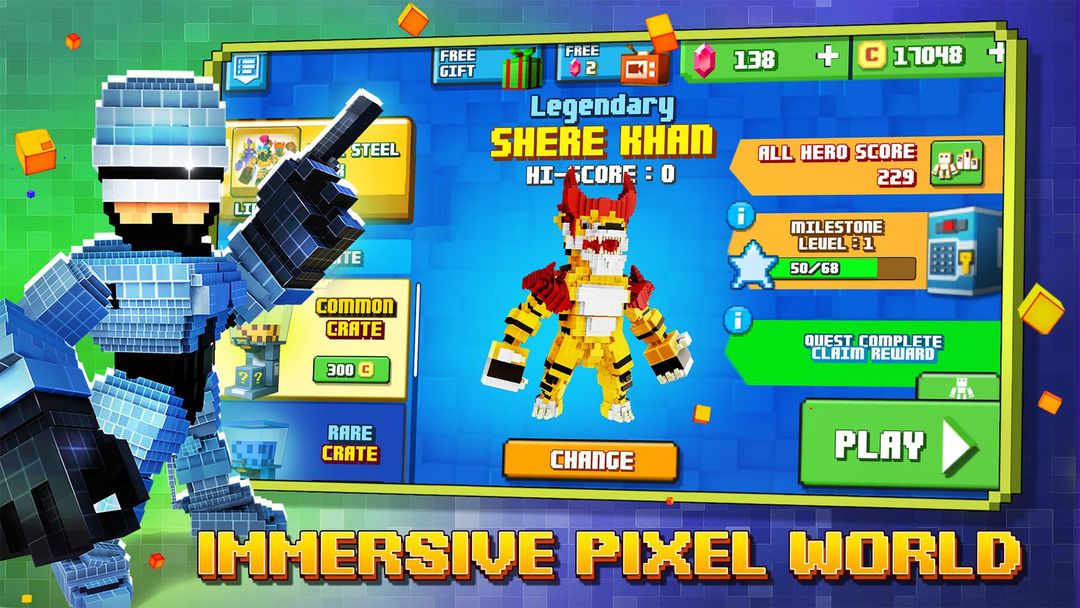 Screenshot of Super Pixel Heroes