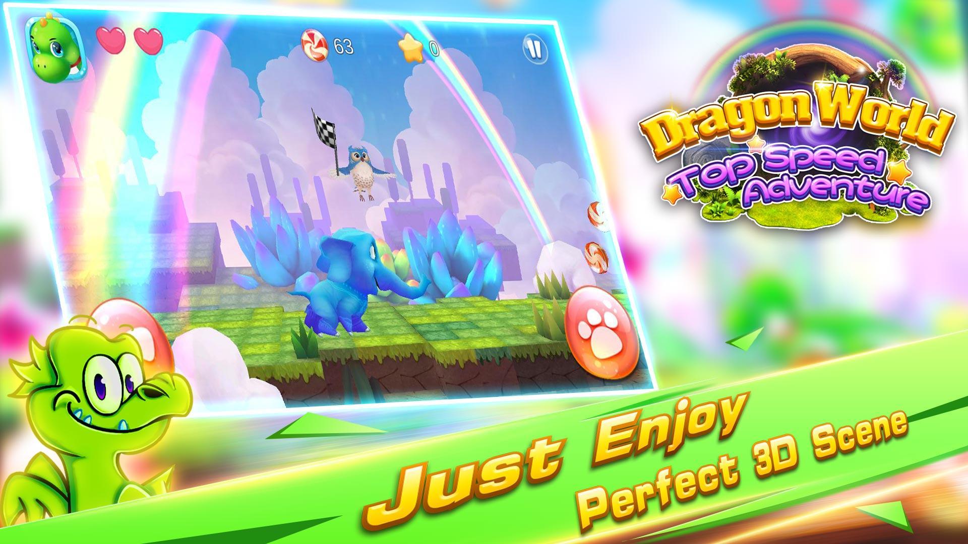 Dragon World : Top Speed Adventure Game Screenshot