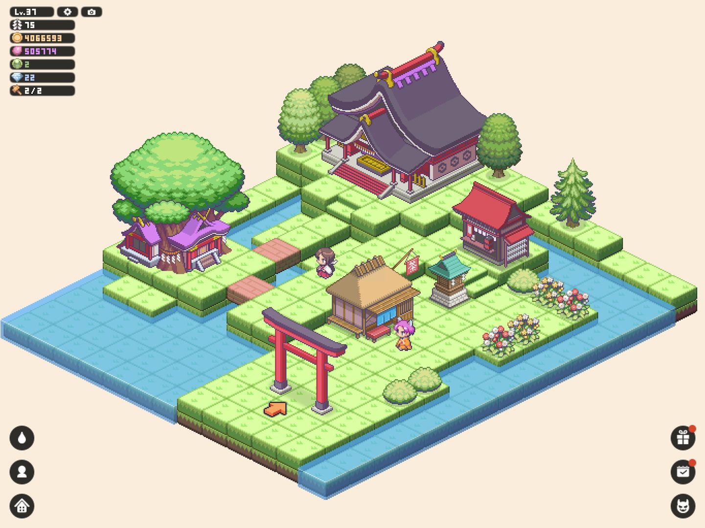 Screenshot of Pixel Shrine JINJA