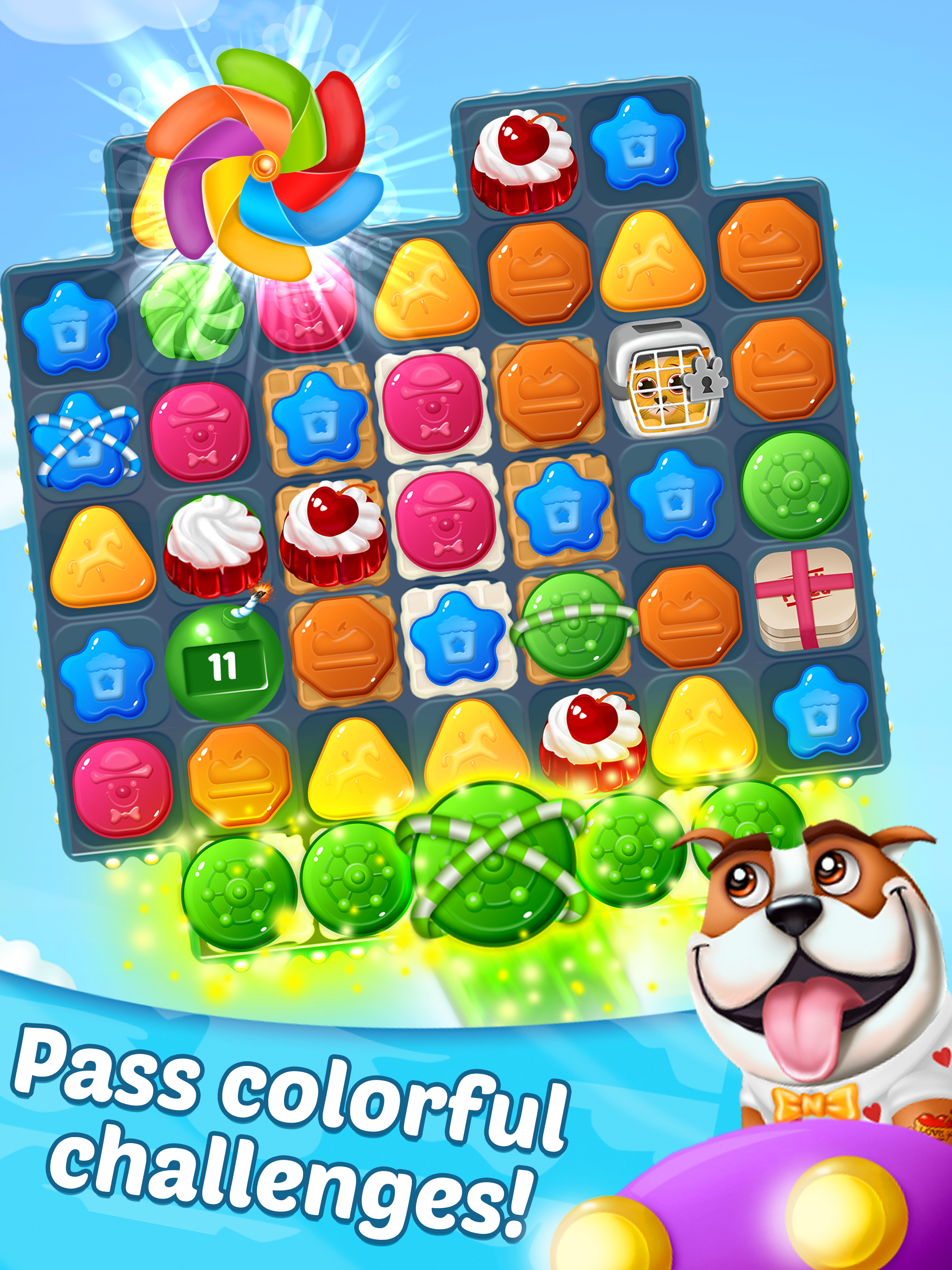Sky Puzzle: Match 3 Game Game Screenshot