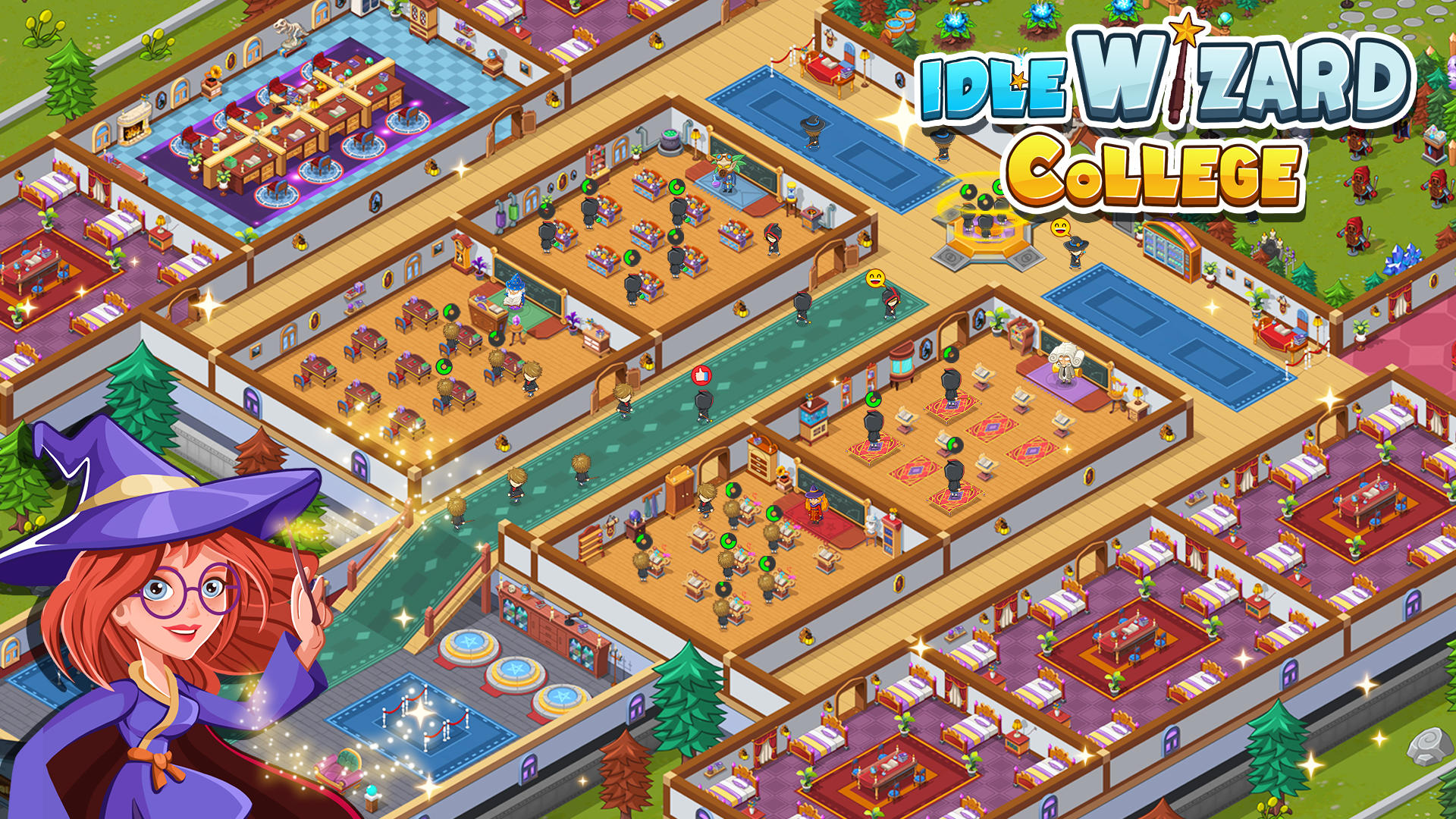 Cuplikan Layar Game Idle Wizard College