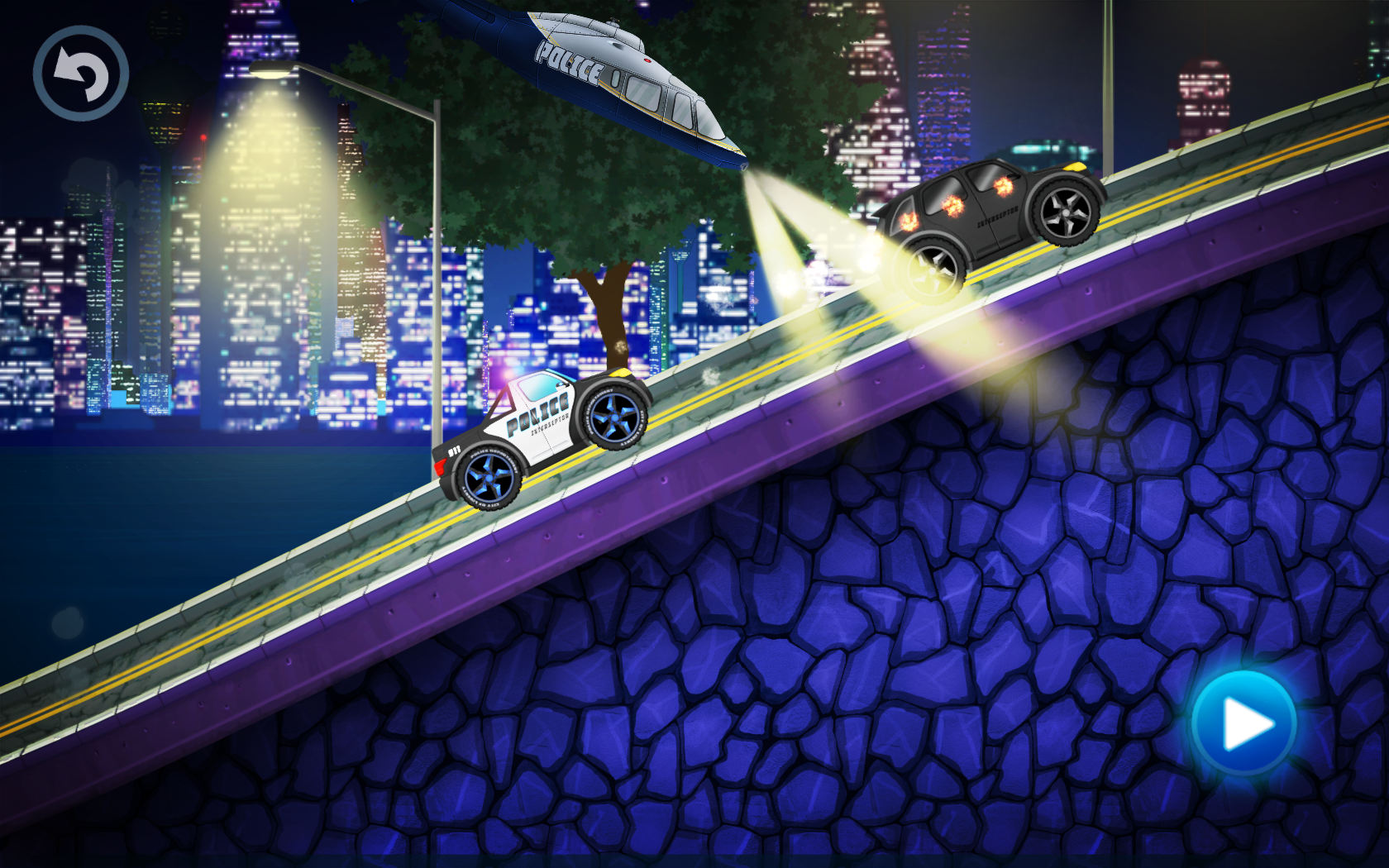 Police car racing for kids Game Screenshot