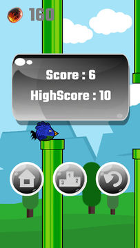 Dunking Bird - Flappy Flyer 2D Game Screenshot