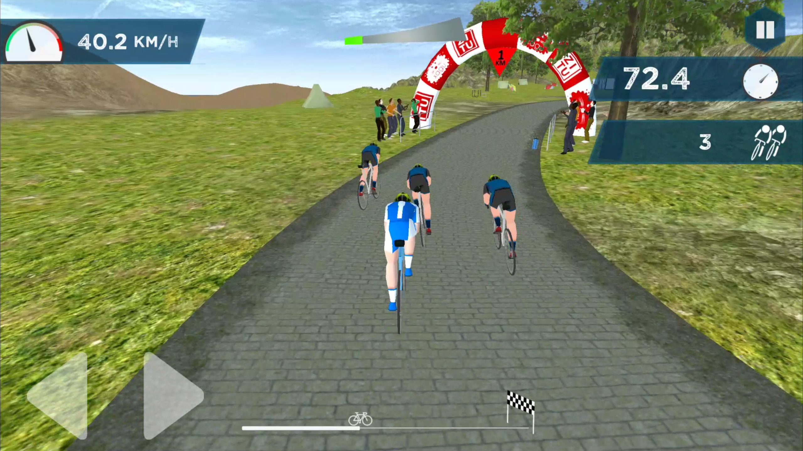 Screenshot of Live Cycling Race