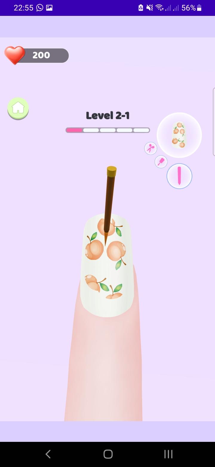 Screenshot of Nail Salon Girl Game