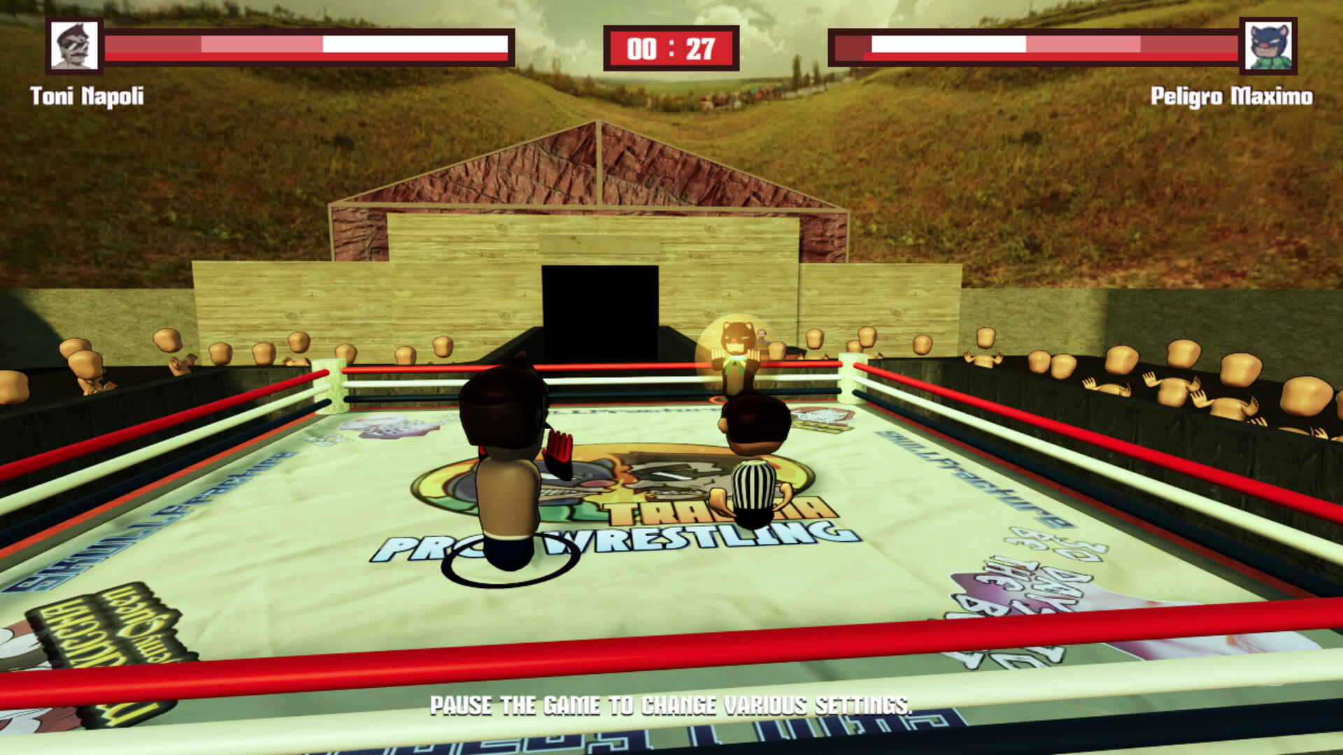 TRAUMA Pro Wrestling 게임 스크린 샷