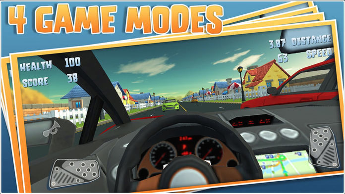 Shuffle Cats Cars - 3D 汽车 种族 自由 游戏 最好 驾驶 screenshot game