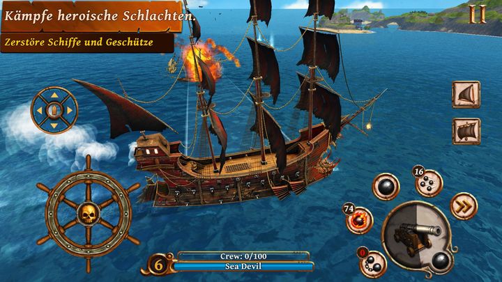 Screenshot 1 of Schlachtschiff der Piraten 