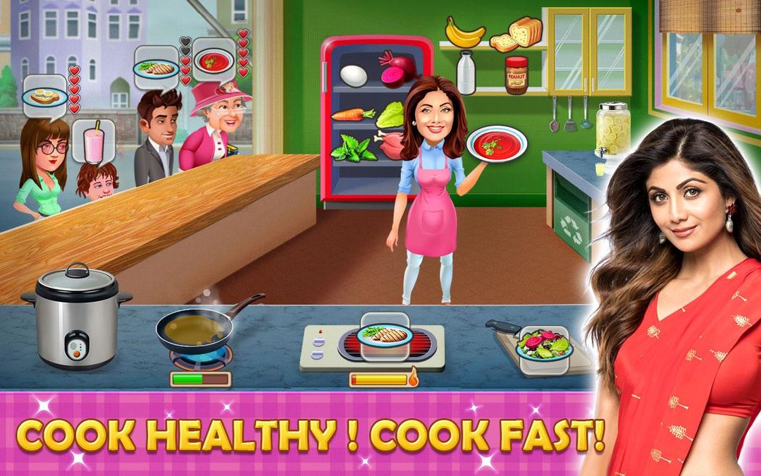 Shilpa Shetty : Domestic Diva - Cooking Diner Cafe 게임 스크린 샷