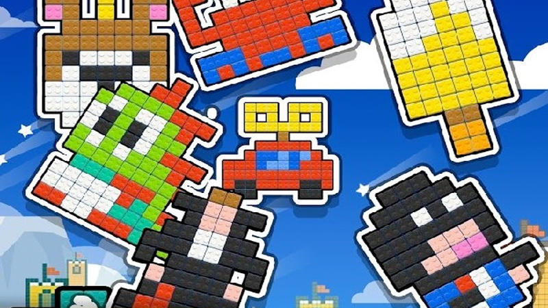 Screenshot of the video of PixelCraft - Brain Blocks
