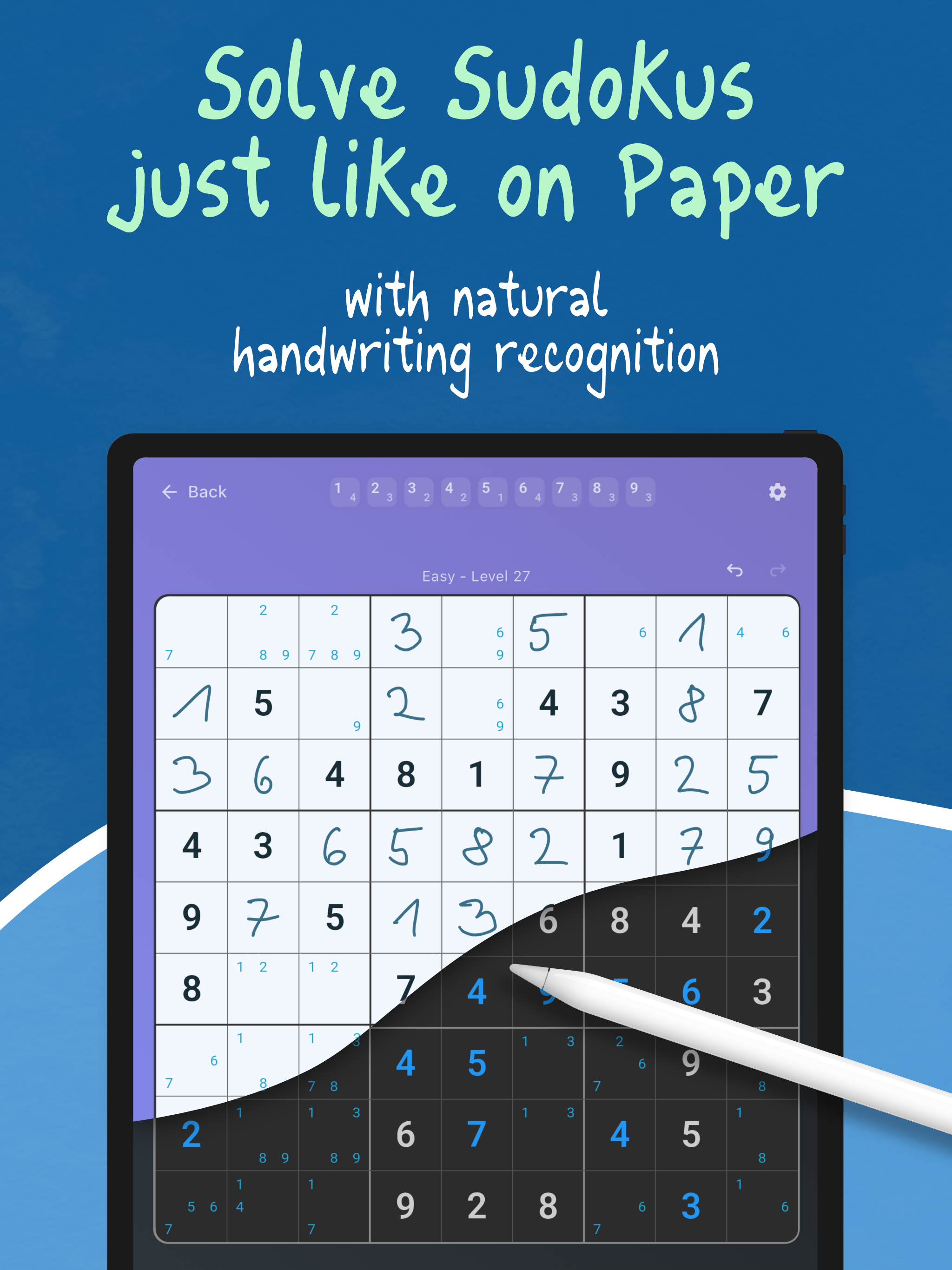 Sudoku - Paperlike! Game Screenshot