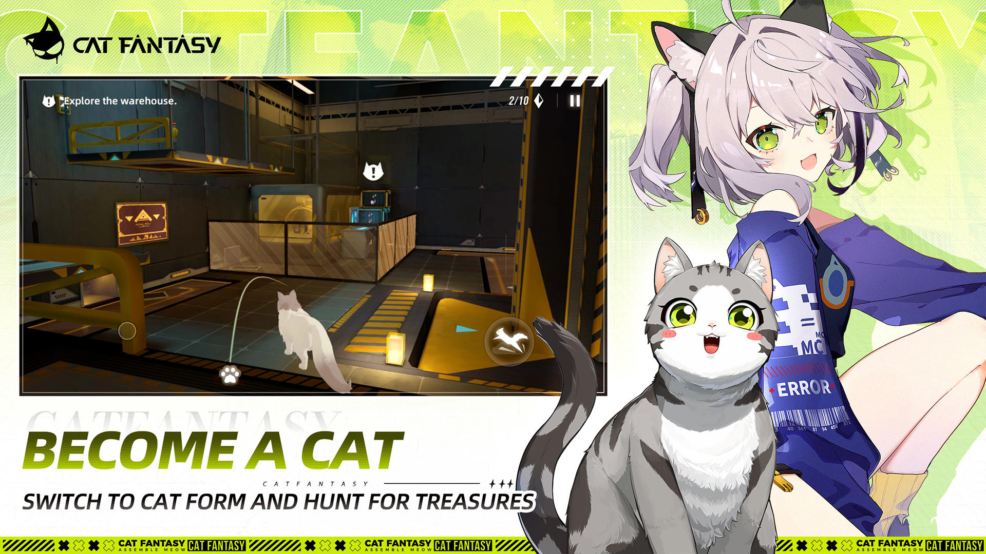 Cat Fantasy: Isekai Adventure Game Screenshot
