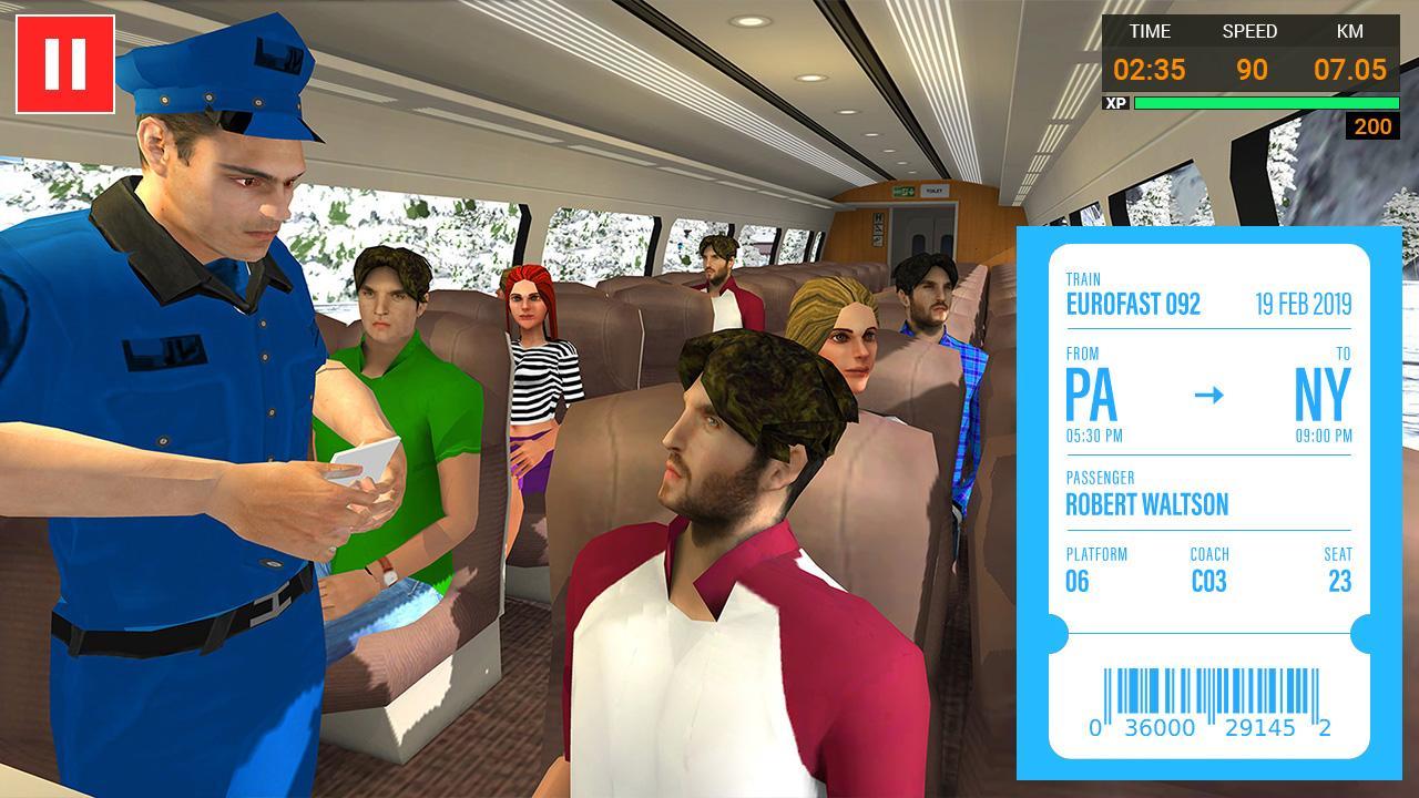 Screenshot 1 of Euro Train Simulator ฟรี - เกมรถไฟ 2019 1.6