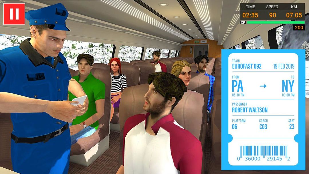 기차 시뮬레이터 무료 - Euro Train Simulator Free 2019 게임 스크린 샷
