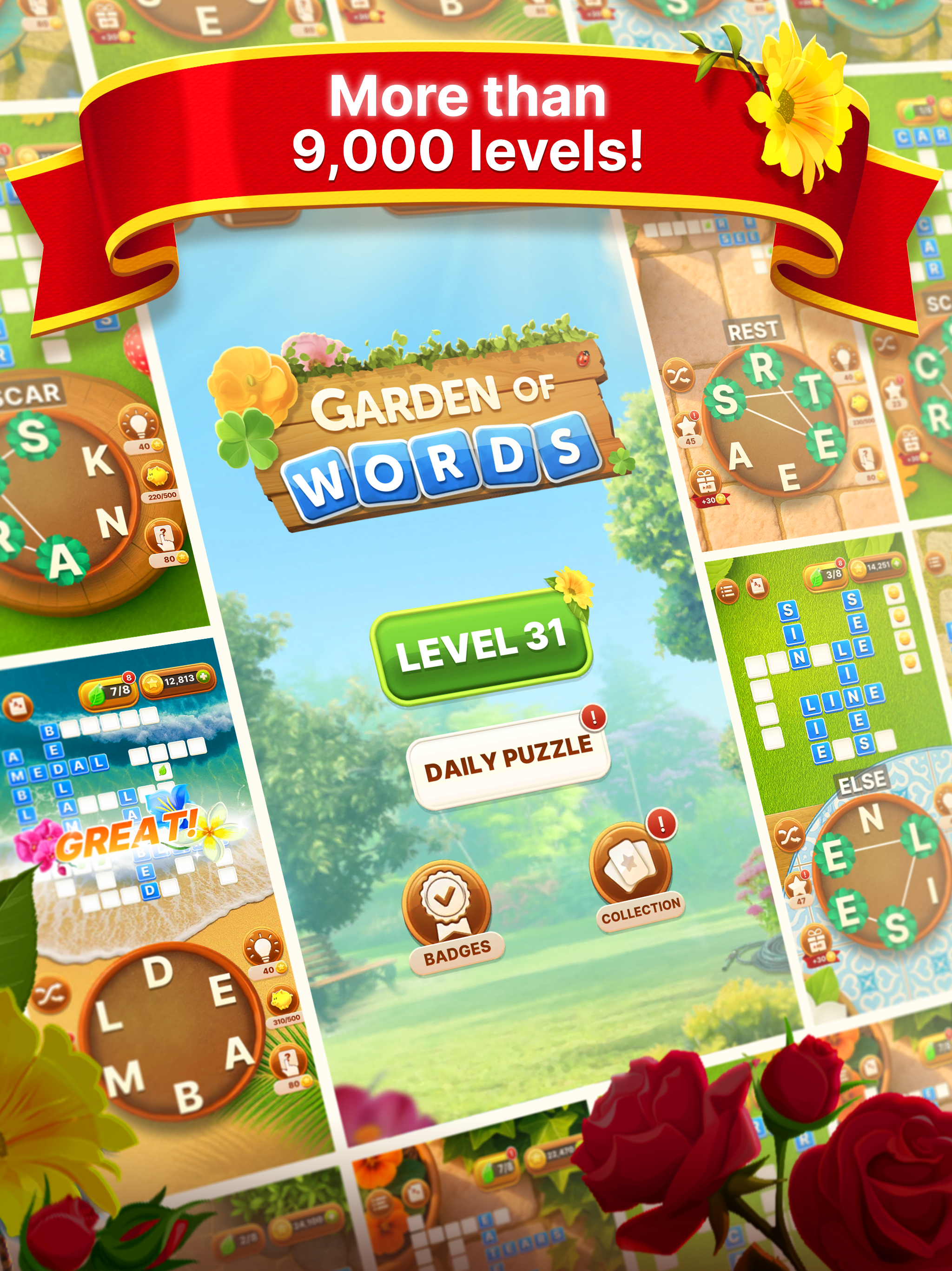 Word Garden : Crosswords Game Screenshot
