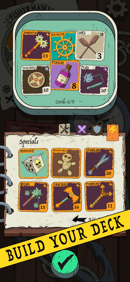 Screenshot of Fisherman Cards Game