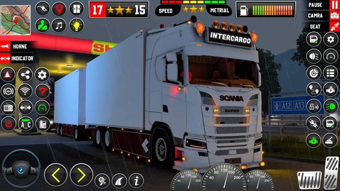 Euro Truck Driving Game 3D Sim ゲームのスクリーンショット