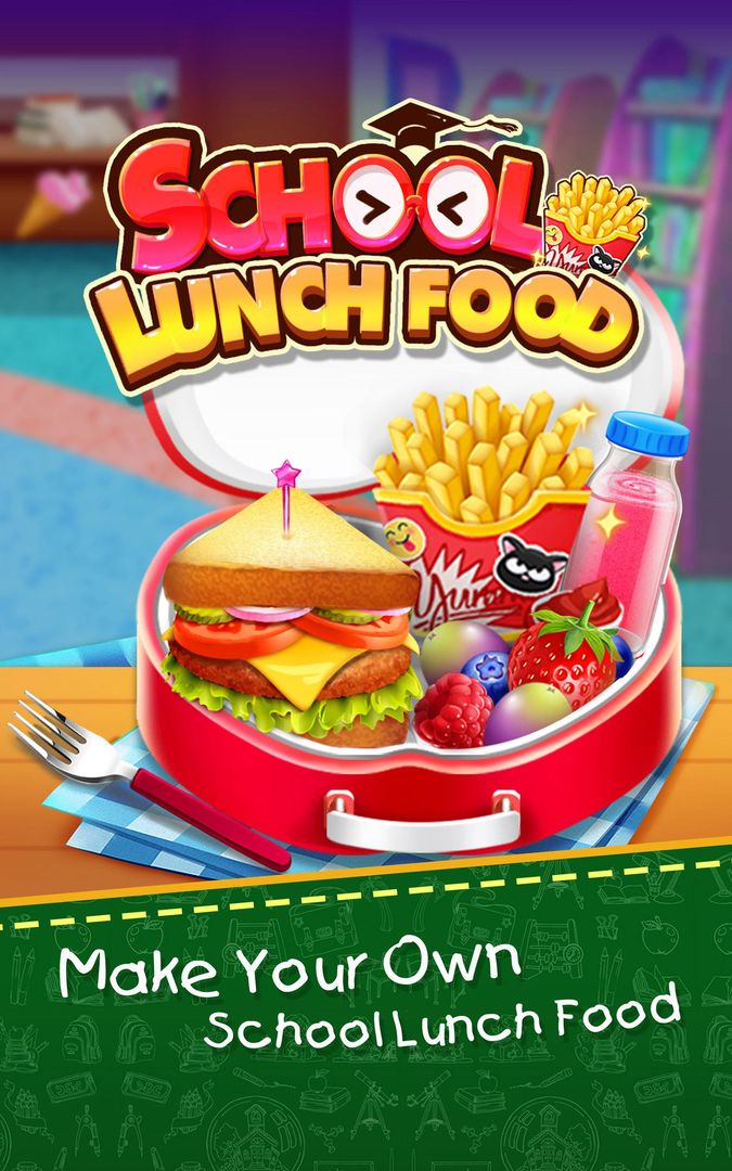 Screenshot of School Lunch Food Maker 2