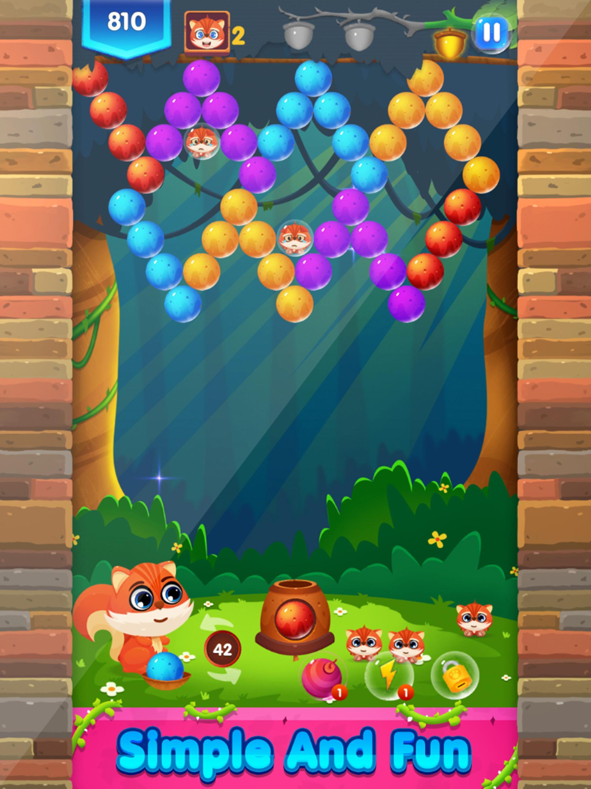 Captura de Tela do Jogo Bubble Shooter: Chip Pop