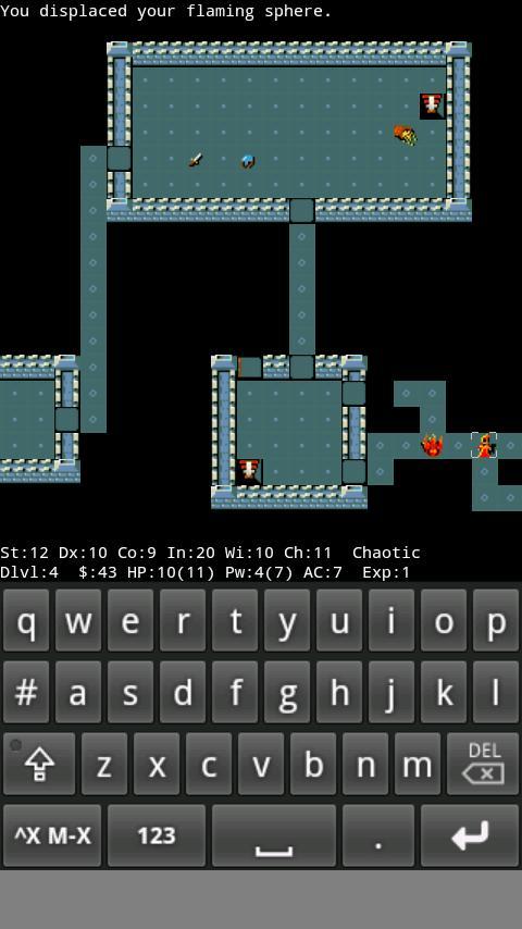 Cuplikan Layar Game NetHack Slash'EM