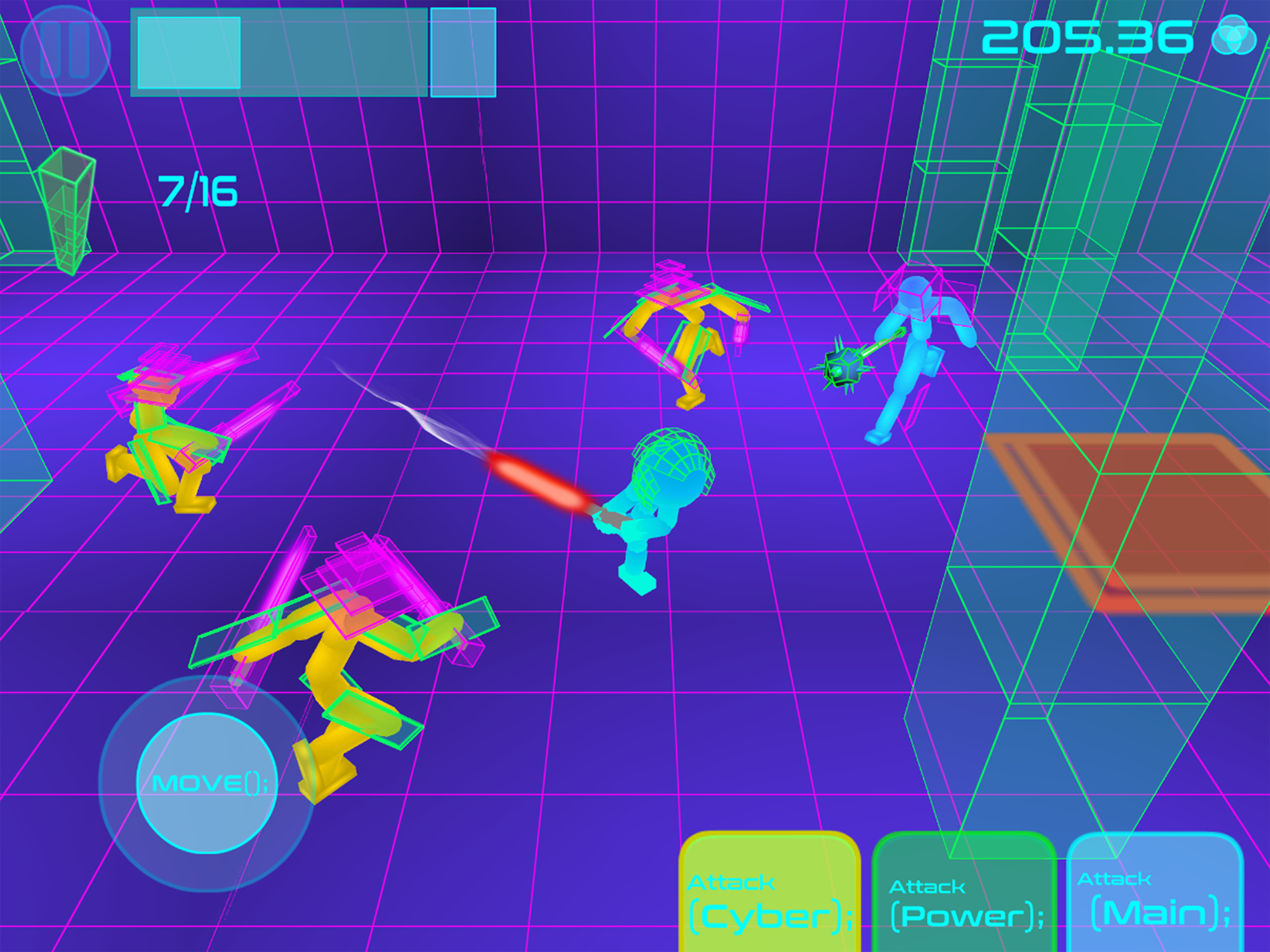 Screenshot of Stickman Neon Sword Fighting
