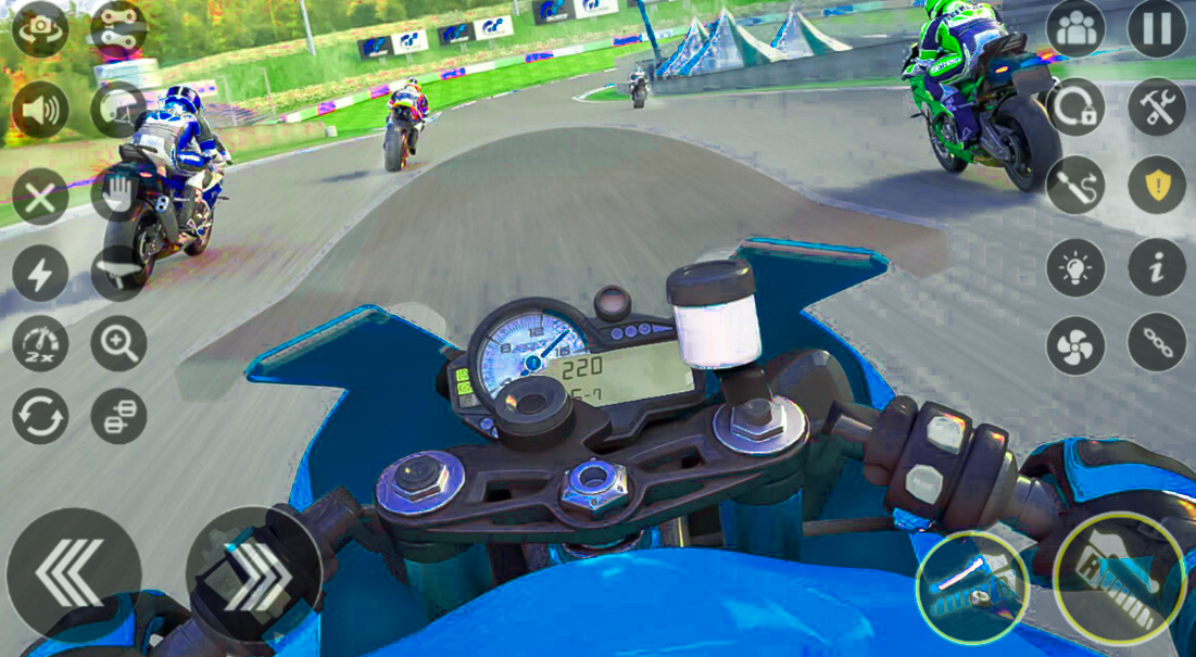 Screenshot of Crazy Moto Traffic Bike Racing