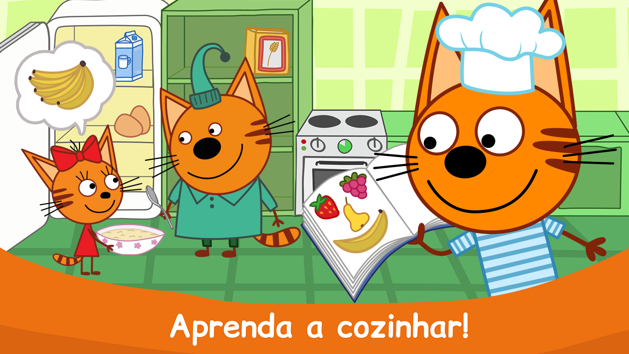 Screenshot 1 of Kid-E-Cats: Jogos de Cozinhar! 2.6.5