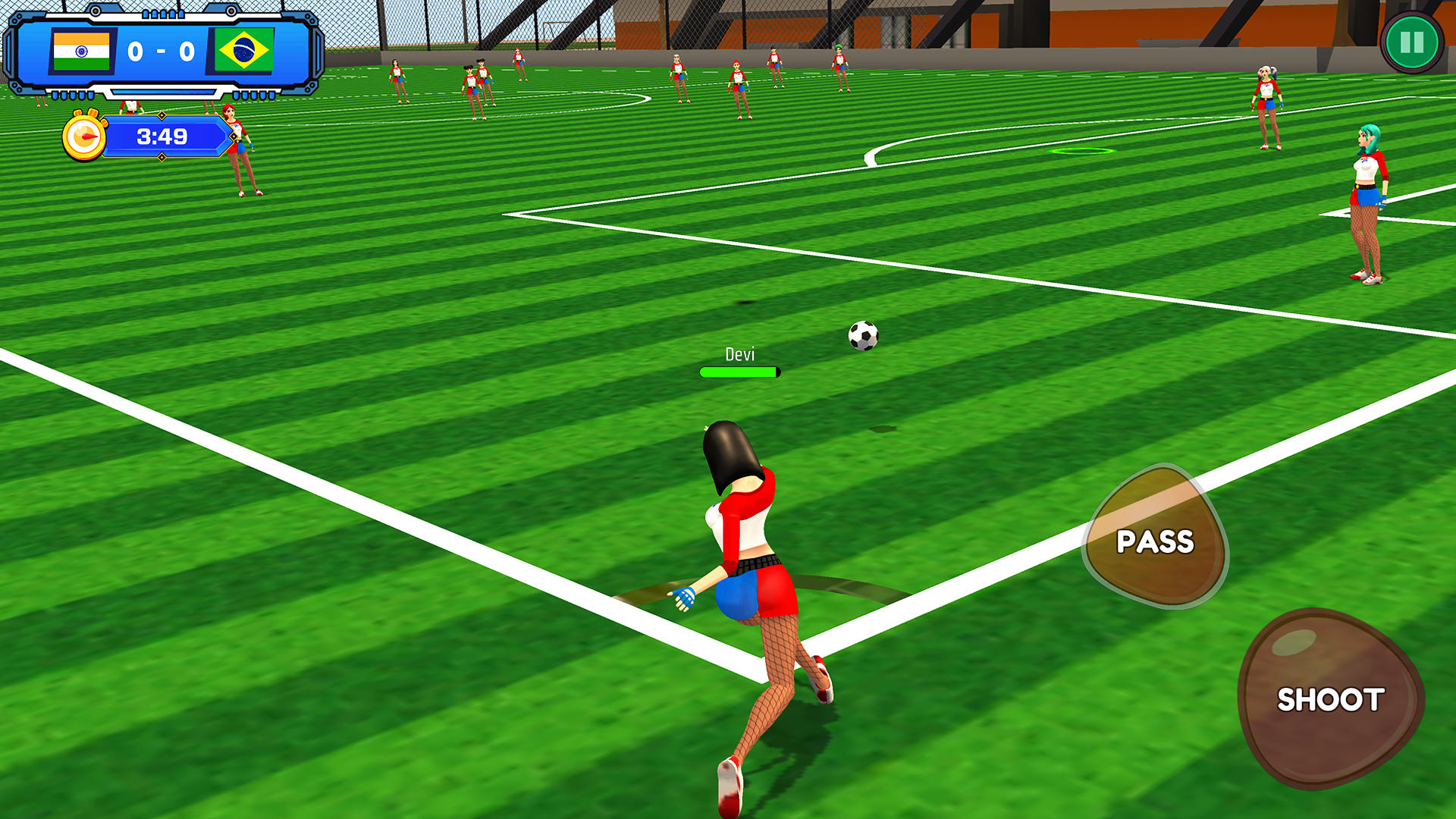 Скриншот игры Women's Football League