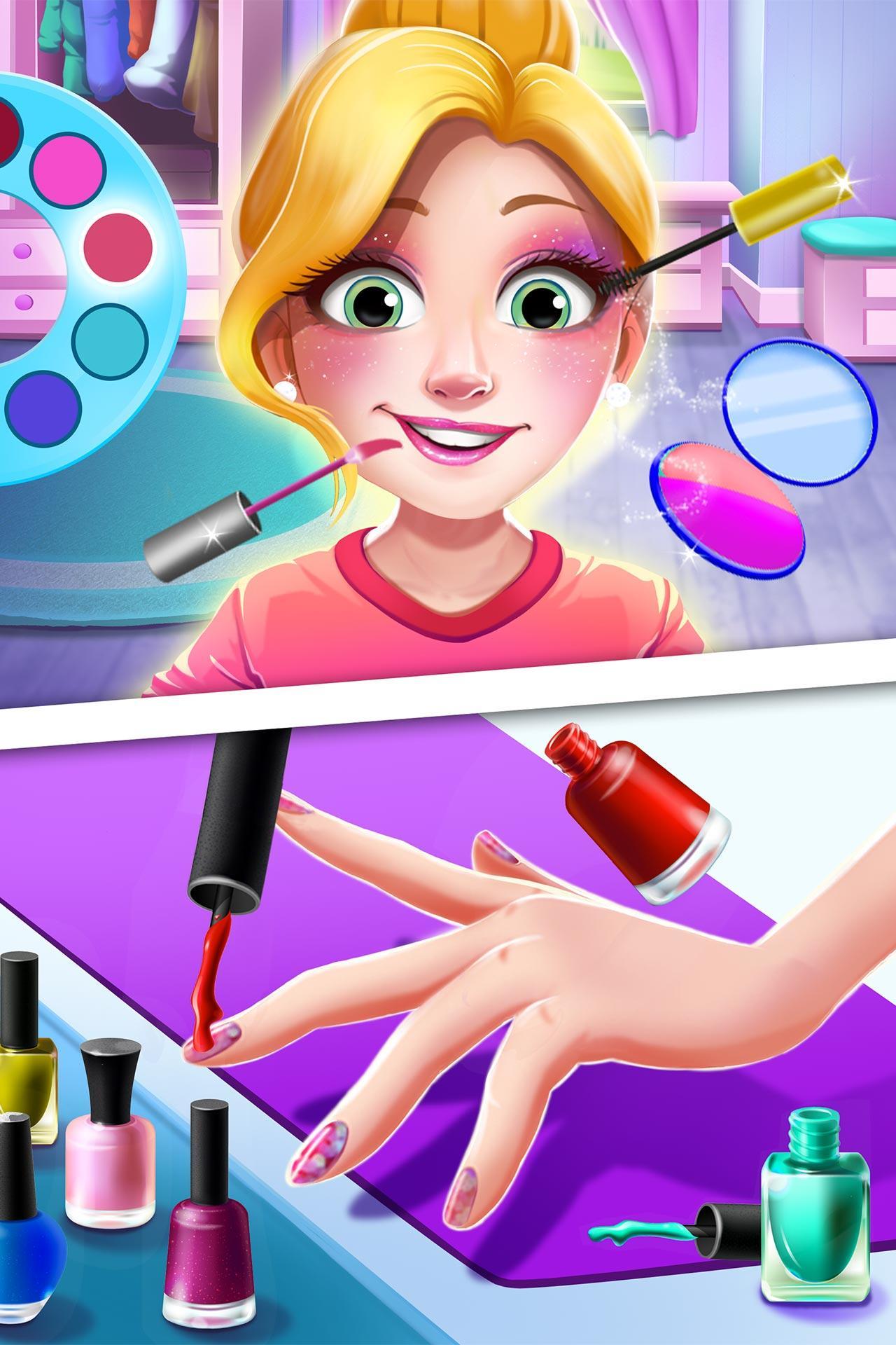 Girl's High School Love Story: Free Salon Makeover Game Screenshot
