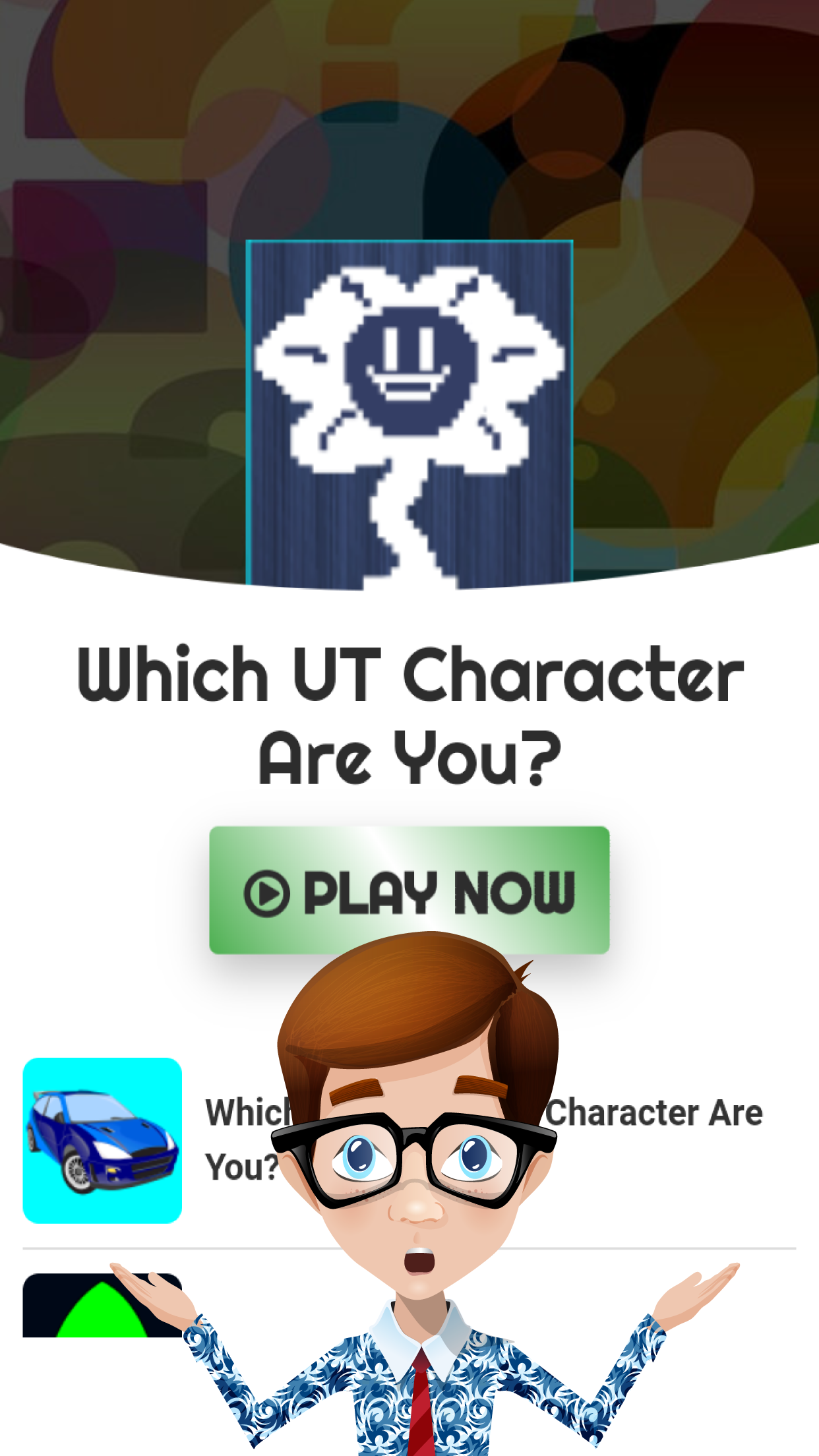 Screenshot 1 of What UT Character Are You? Per 1.0.0