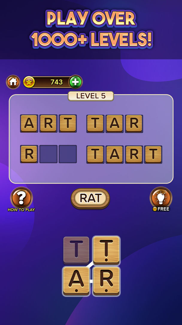 Screenshot of Wordlicious: Word Game Puzzles