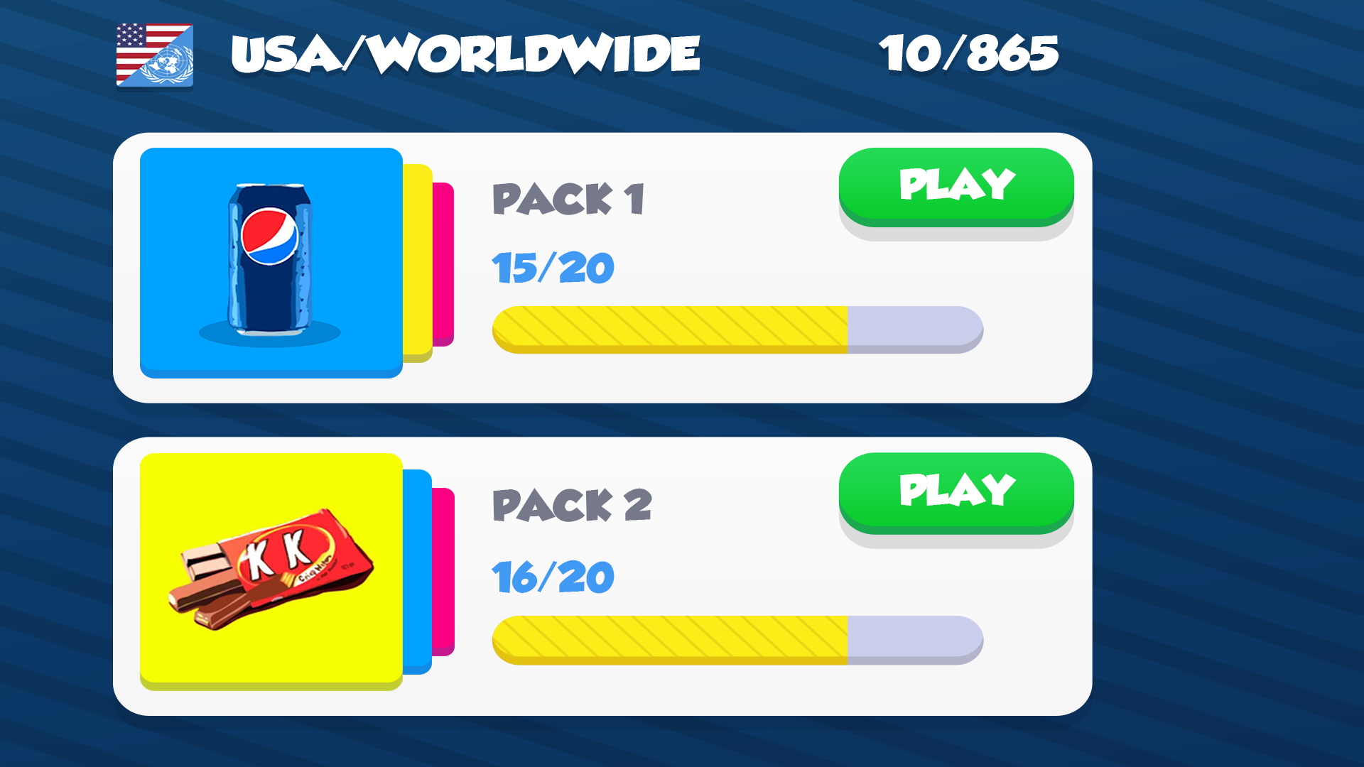 Food Quiz ゲームのスクリーンショット