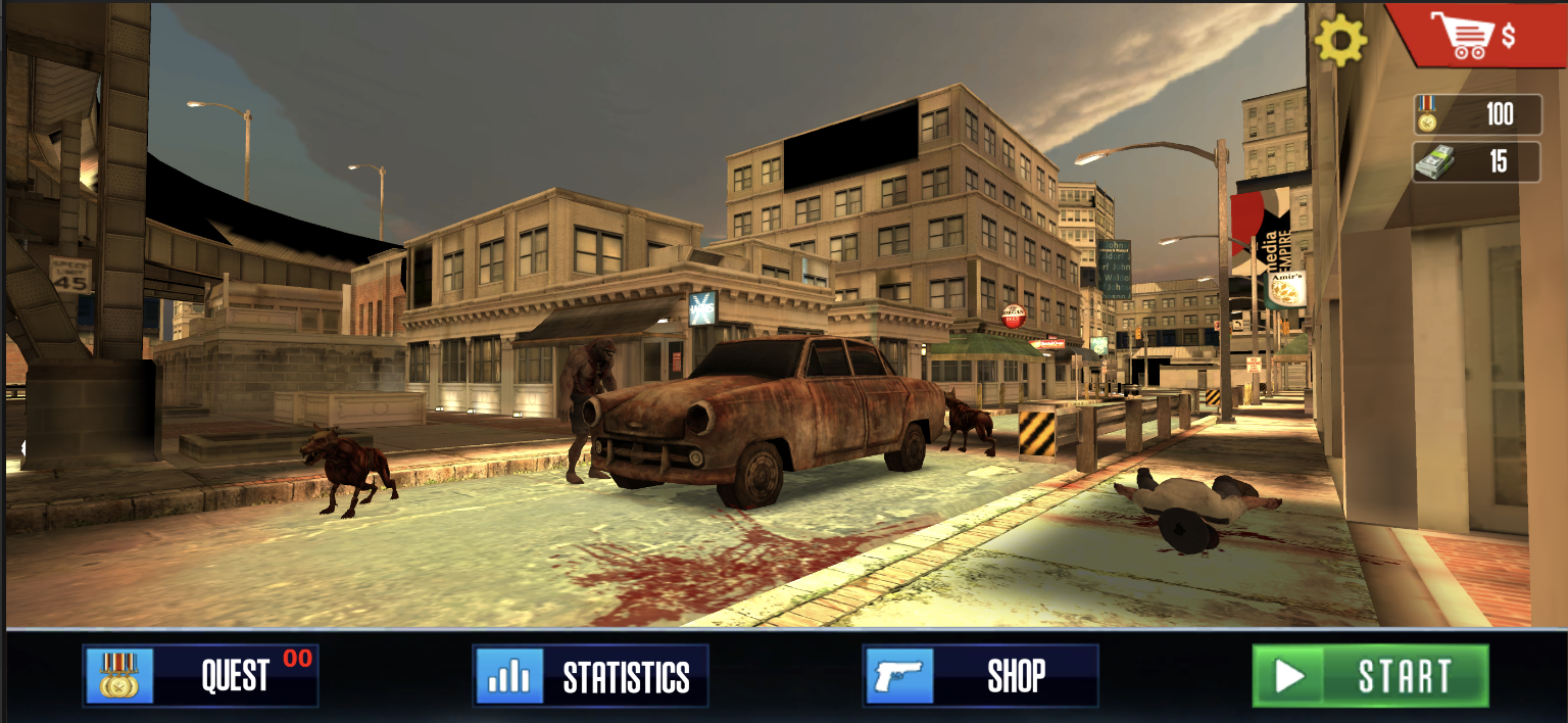 Cuplikan Layar Game Zombie Survival Game Shooter