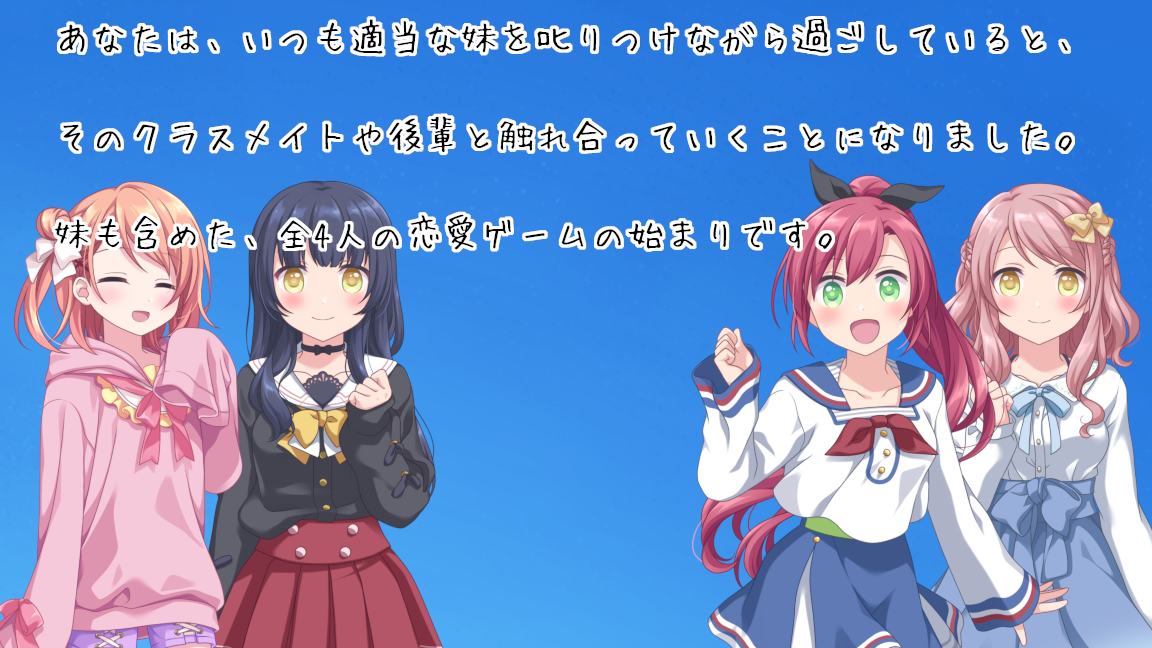 Captura de Tela do Jogo 俺が好きなのは妹だけどその友達も