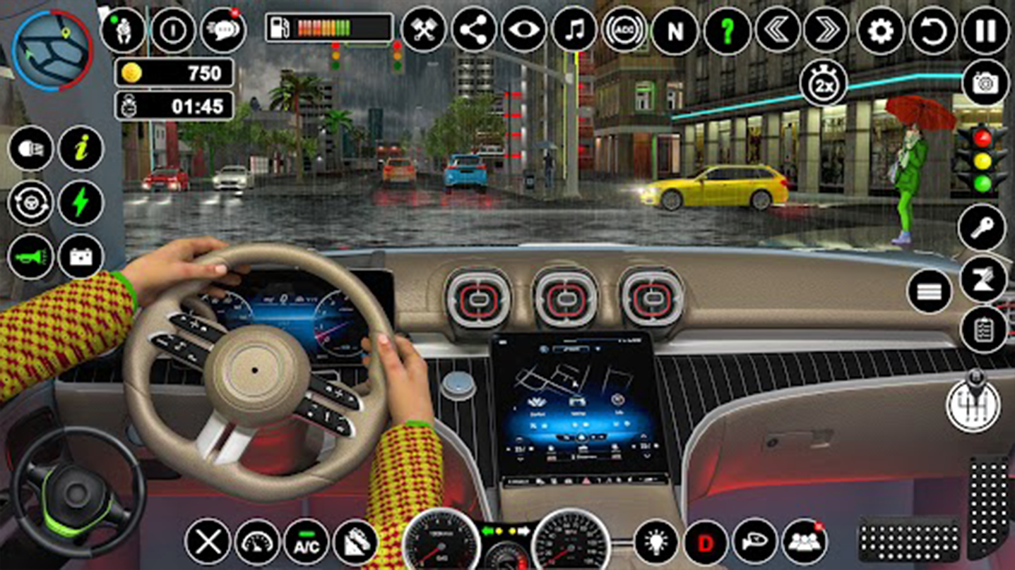 Screenshot of US Prado Car Taxi Driving Sim
