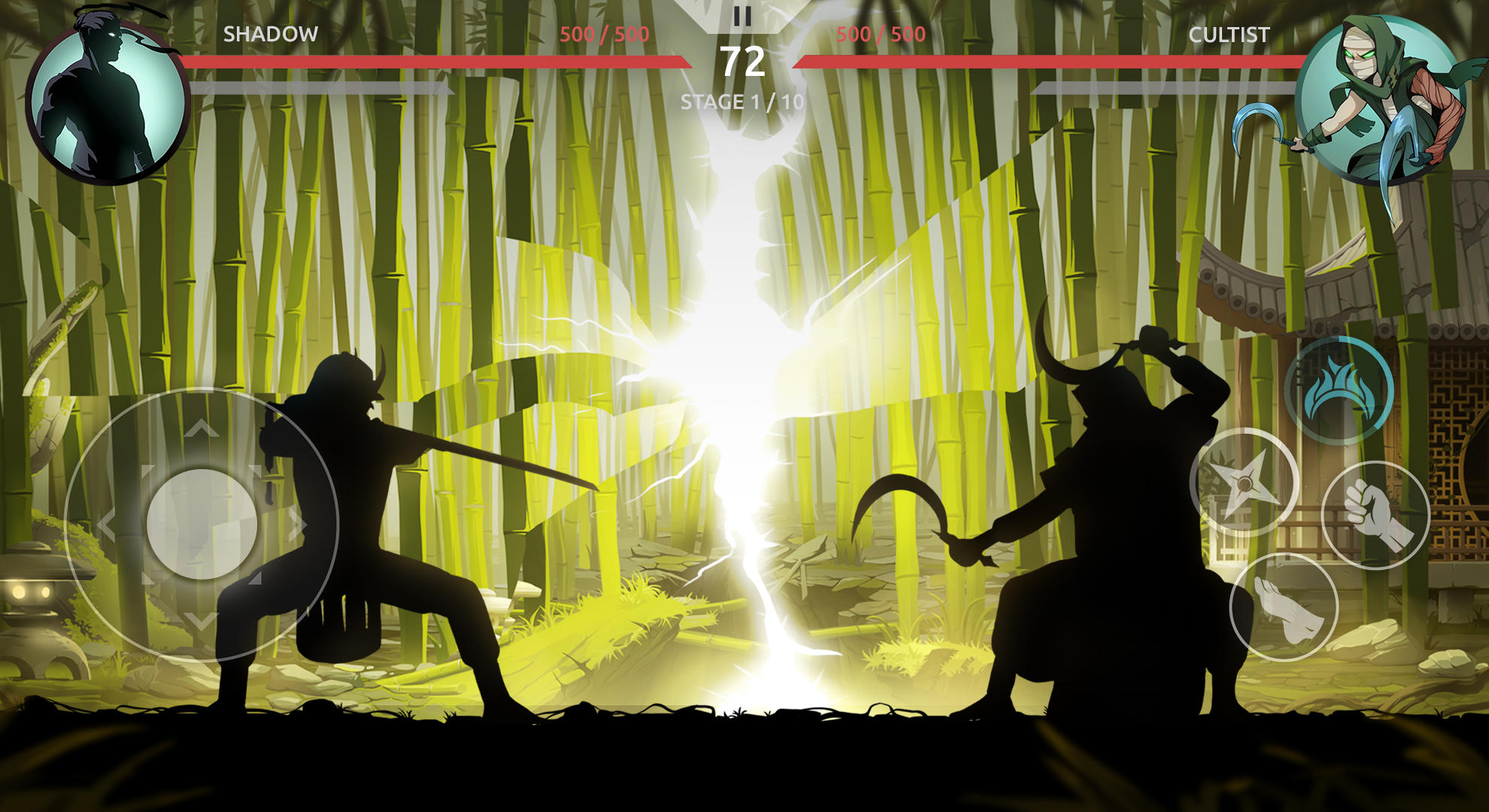 Captura de Tela do Jogo Shades: Shadow Fight Roguelike